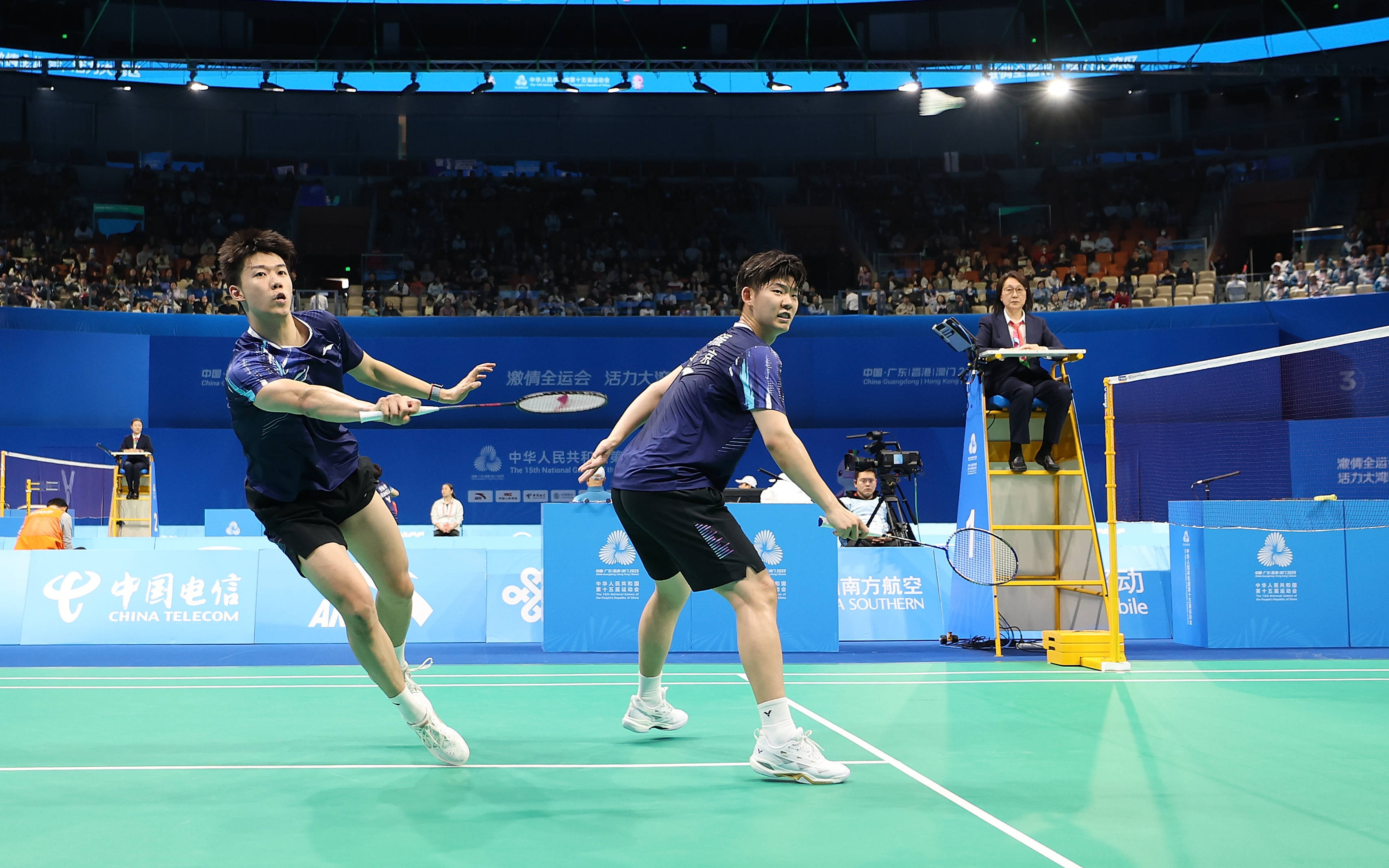 全运会｜羽毛球——男双半决赛赛况