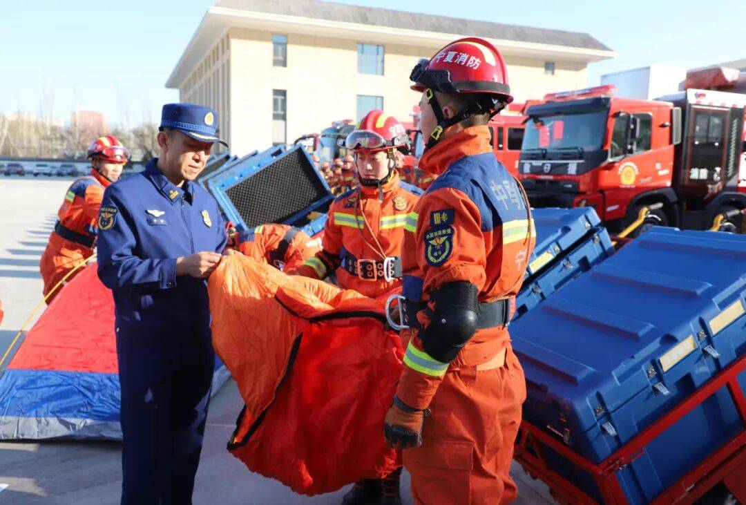 宁夏消防救援总队特勤支队筹备组扎实开展地震救援能力测评工作